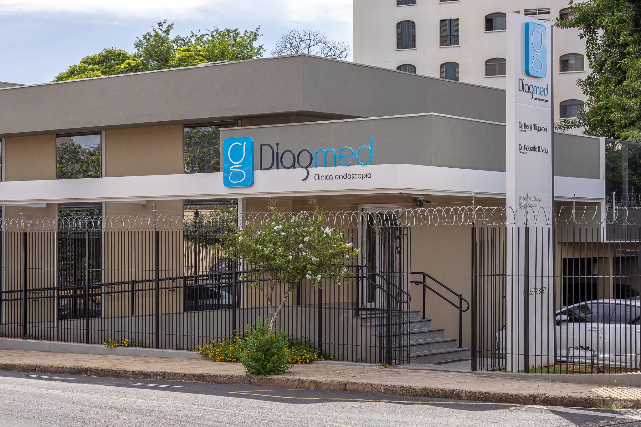 Fachada em ACM da obra Diagmed executada pela Alupoli